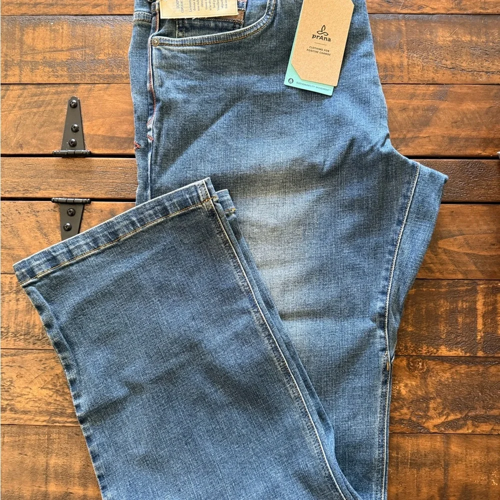 PrAna Men’s Axiom Jeans Organic Cotton Sz. 38x30 NWT